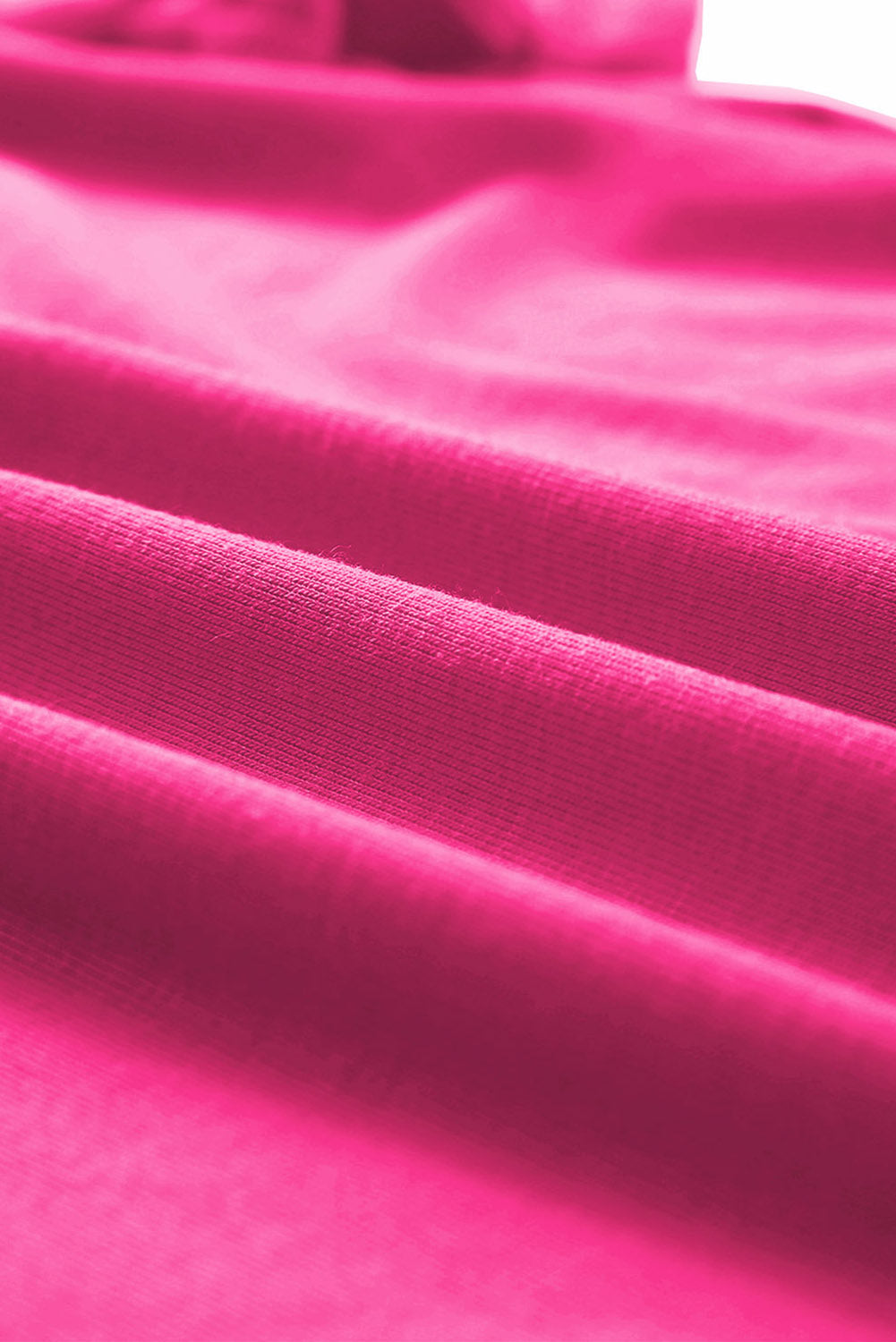 Lässiges, schlichtes T-Shirt mit Rundhalsausschnitt in Rosarot