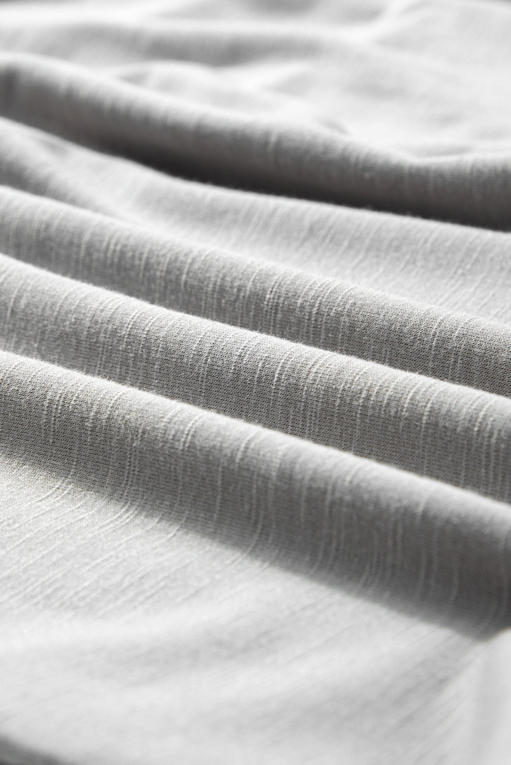 Light Grey Chest Pockets Half Buttoned Collared Blouse