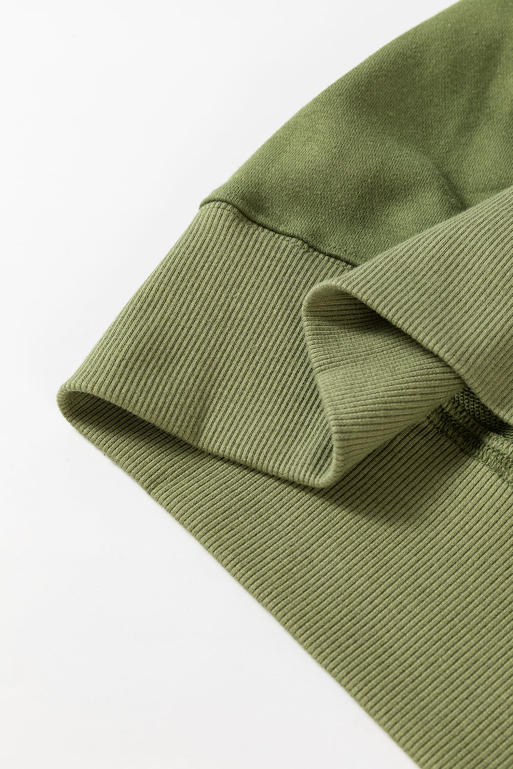Vineyard Green – Lockeres Sweatshirt mit überschnittenen Schultern und überkreuzten Nähten