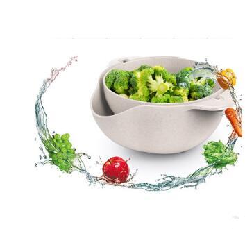 Küche Wäsche Organizer Verdickung Home Küche Kunststoff Reis Obst Schüssel Waschen Reis Sieb Becken Waschen Korb