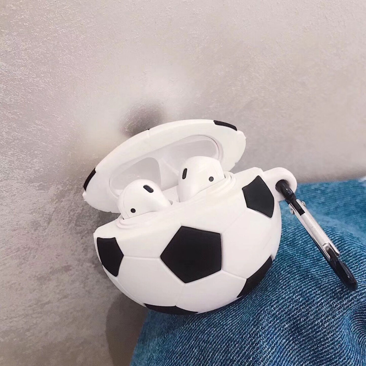 Kompatibel mit Apple, Fußball-AirPods2-Silikonhülle
