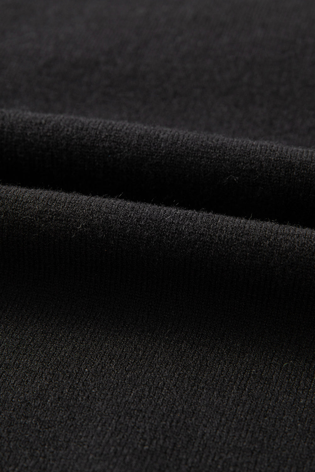 Schwarzer Cheers Glitzer-Lametta-Kurzarmpullover in Übergröße