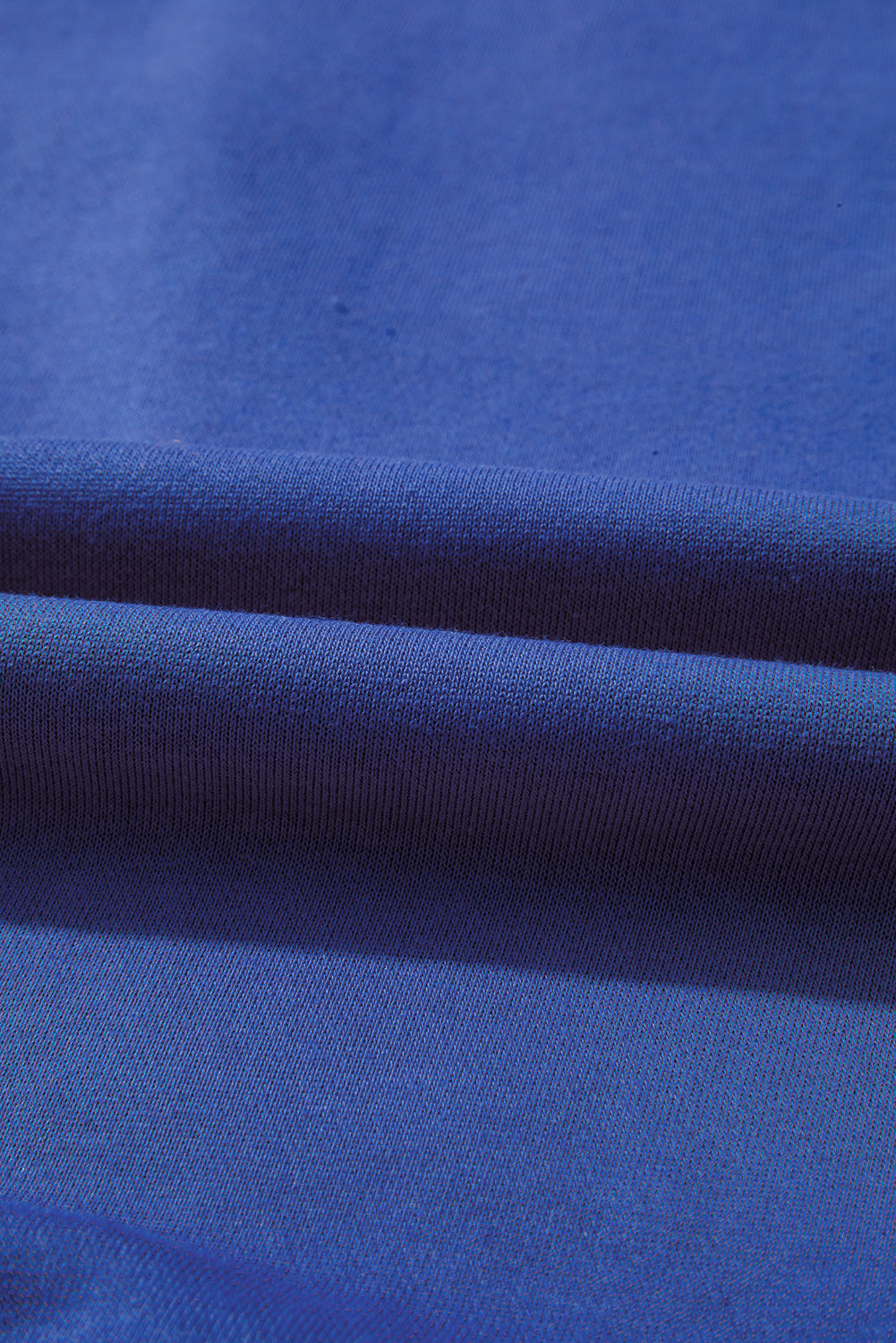 Sky Blue Varsity Striped Detail Drop Shoulder Oversized Sweatshirt