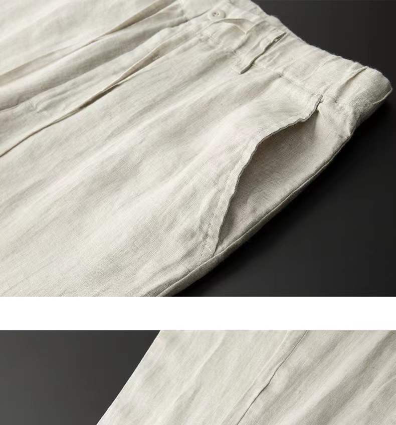 Einfacher lässiger Anzug aus Baumwollleinen, locker und schön