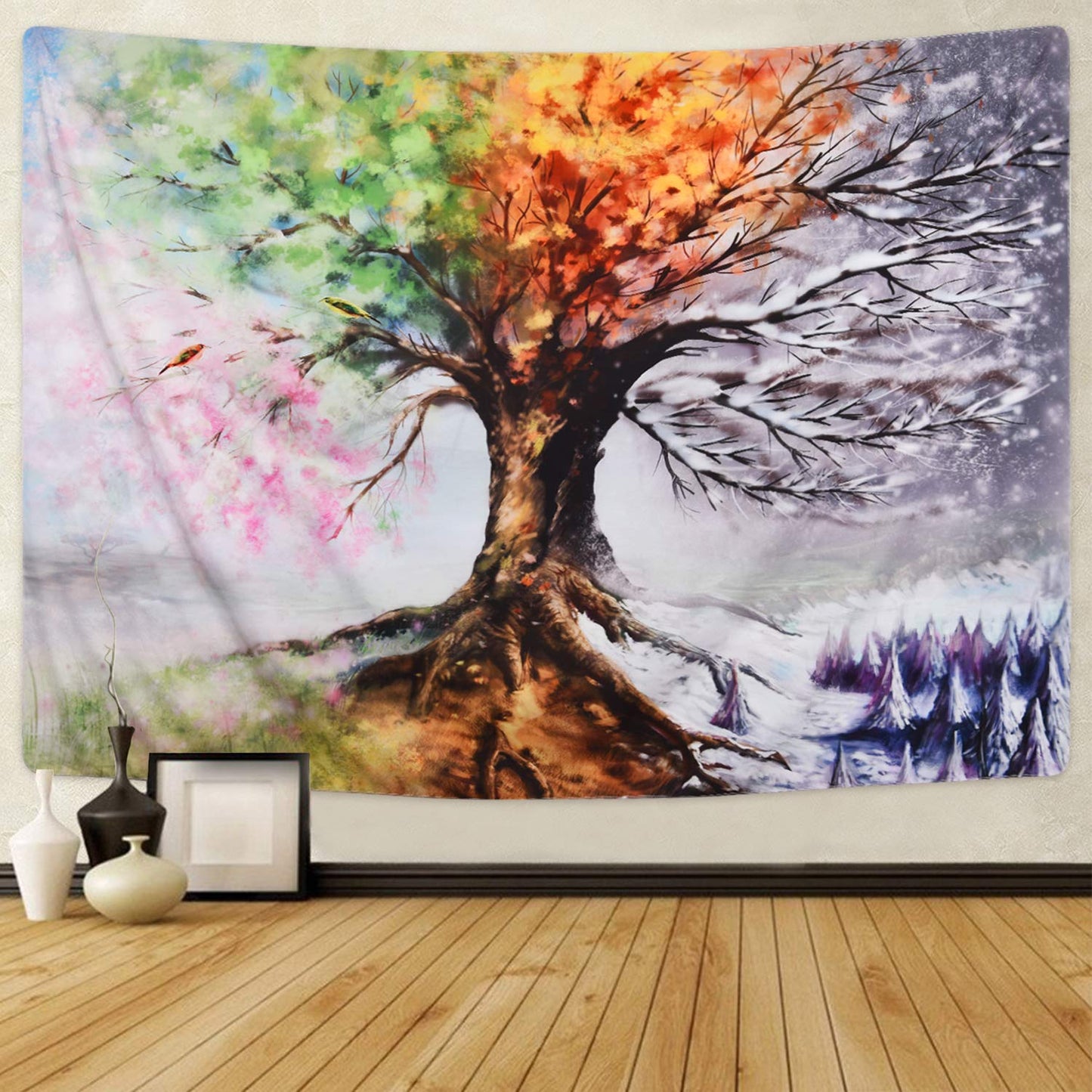 Dorm Tapestries - Vibrant Furniture Print Tapestry
