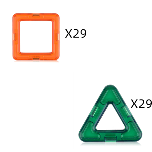 46 stücke Magnetische Designer Modell & Gebäude Bau Set Magnet Blöcke Ziegel Pädagogisches Spielzeug für Kinder Geschenk