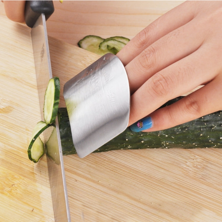 Creative Kitchen Notwendiger Fingerschutz für Lebensmittel und Gemüse, Edelstahl, zum Schneiden von Fingern, zum Schneiden von Fingern
