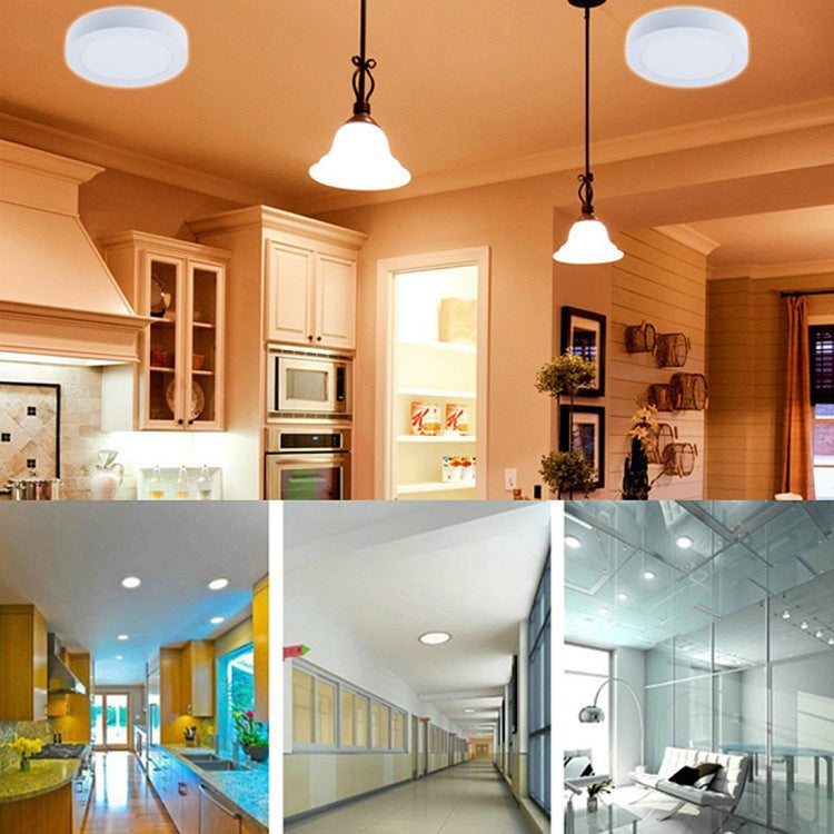 12cm 30 LEDs SMD 2835, AC 85-265V, 6W Warm White Light