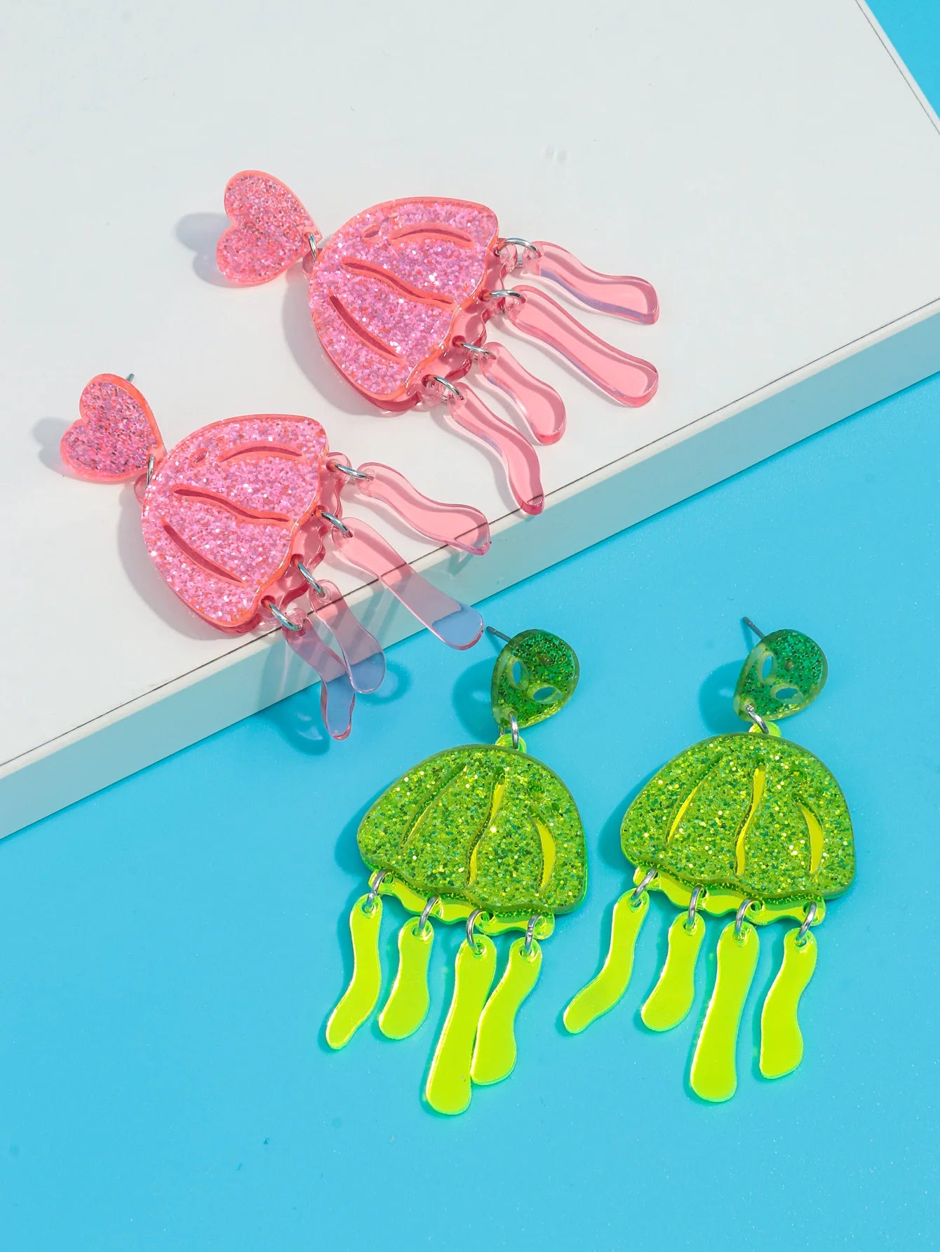 New 26mm Crystal Love Heart Stud Earrings – Shiny Peach Statement for Weddings & Valentine's Day Gifts