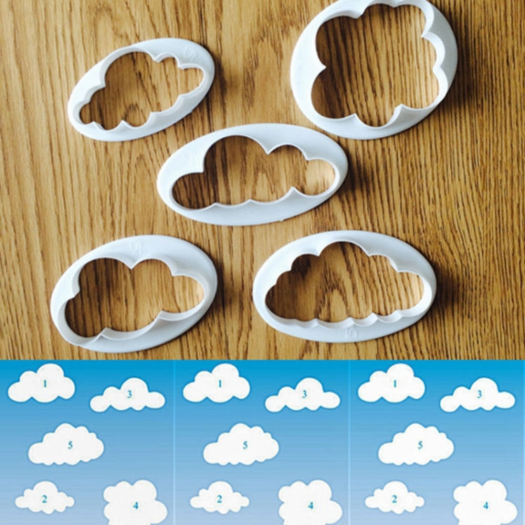 10 PCS Kuchenform Wolke Fondant Kuchen Dekoration Druck Stanzform, Wolkenform