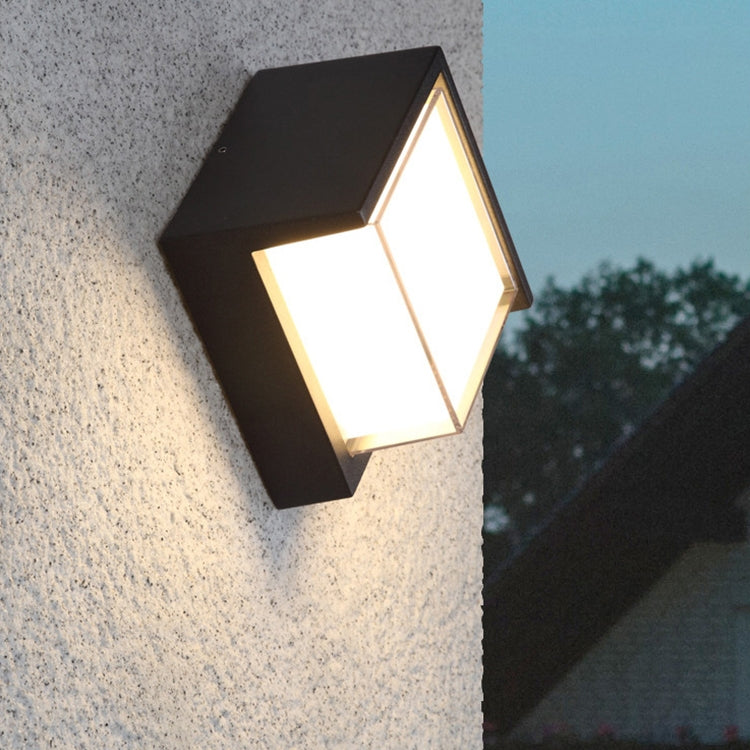 10 W, 3000 K, Terrassen-/Veranda-/Gartenleuchte, wasserdicht, IP54, LED-Wandleuchte für den Außenbereich, 13 cm runde Form, 13 cm quadratische Form, 16 cm runde Form, 16 cm quadratische Form