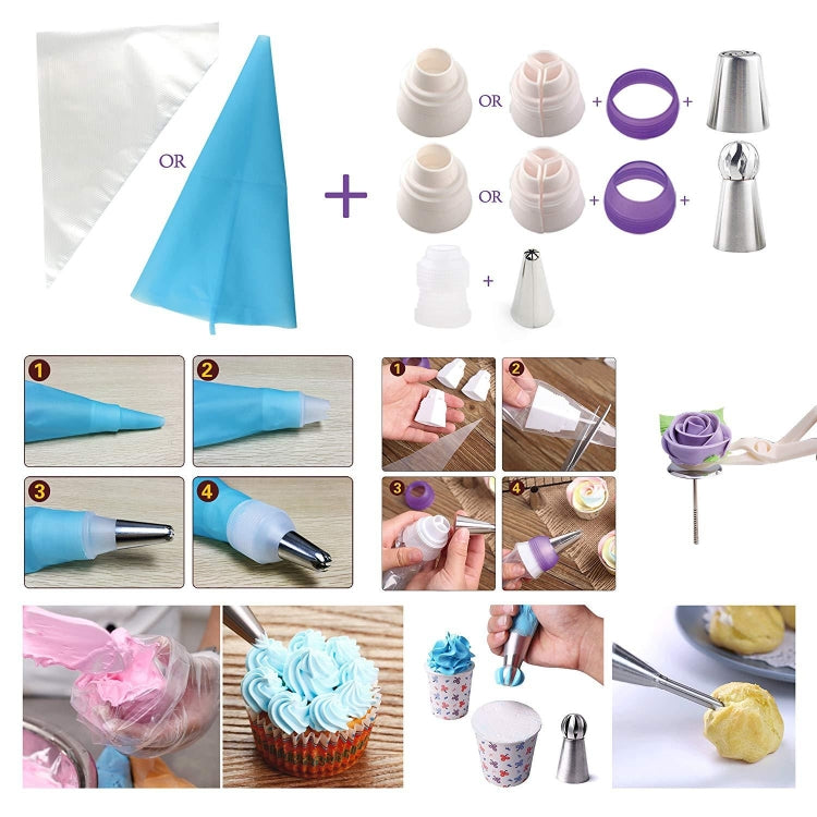 88-in-1-Dekorationsmund-Set, Kuchenback-Schmuckset, 88 Teile/Set