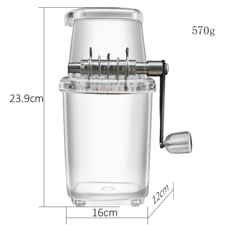 Kleiner manueller Haushalts-Eisbrecher, multifunktionale DIY-Handkurbel-Eismaschine, Handkurbel-Eismaschine