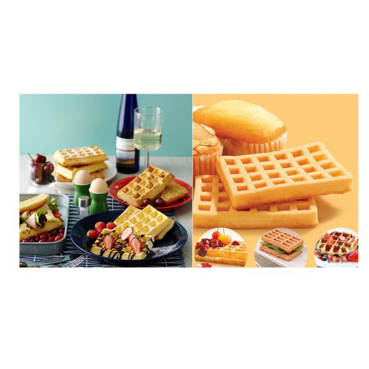 5-in-1-Waffelform aus lebensmittelechtem Silikon, für die Küche, Kuchen, Backzubehör, Rot, Grün, Beige, Rosa