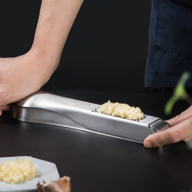 Knoblauchstampfer aus Edelstahl 304, Ingwer-Knoblauch-Handhacker, Knoblauchstampfer