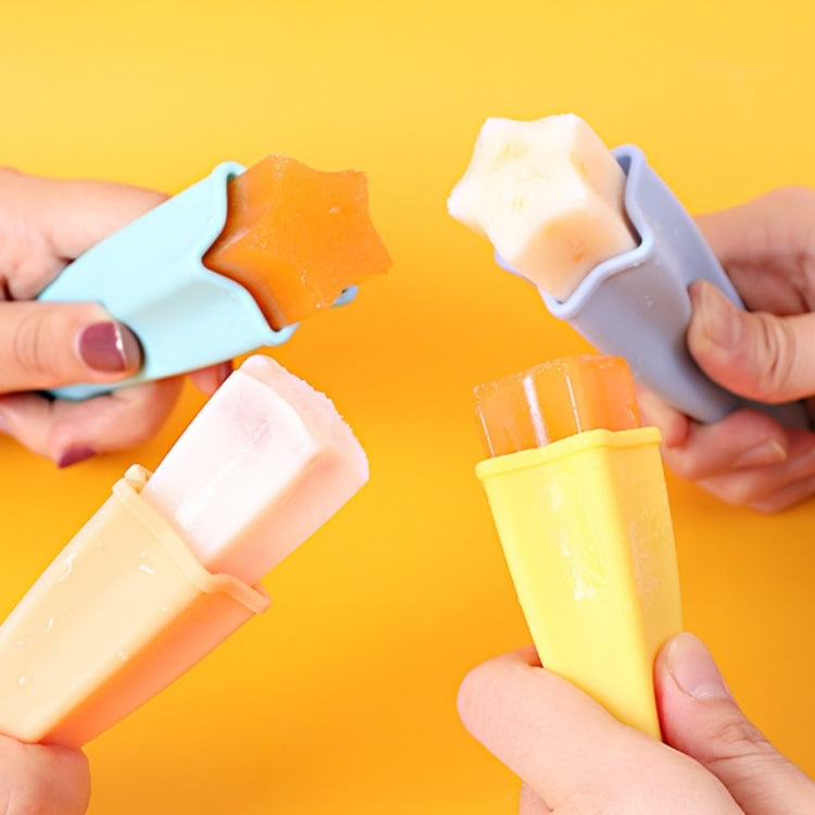 4-in-1-Set mit Eisformen für Kinder, lebensmittelechtes Silikon, Cremeform, Lieferung in zufälliger Farbe, 2 Sets 4 in 1