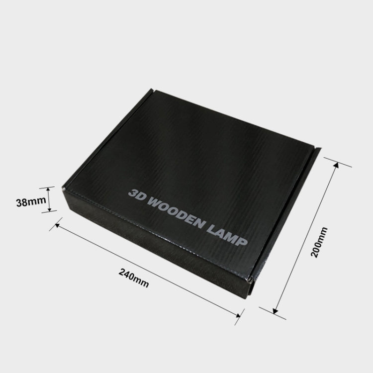 FS-A3762W 3D Horse Wooden Table Lamp Bedroom Night Light, Horse