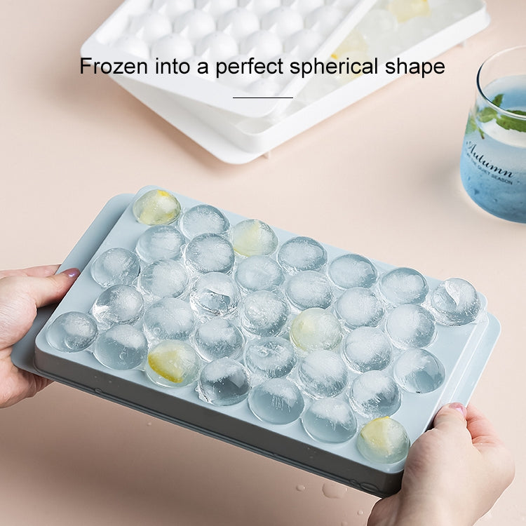 Creative Home Refrigerator Ice Box Ice Lattice Spherical Ice Cube Mould, Spherical(White)