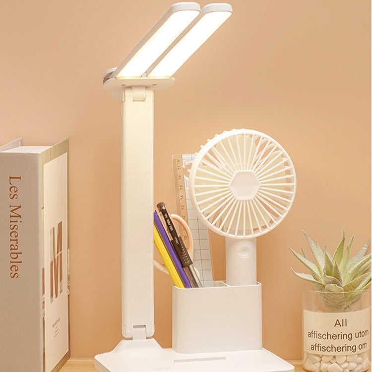 LED-Schreibtischlampe mit Doppelkopfbeleuchtung und Ladefunktion, Stil:, Plug-in-Version + Kabel, wiederaufladbar 3600 mAh + Kabel, wiederaufladbar 4000 mAh + Kabel