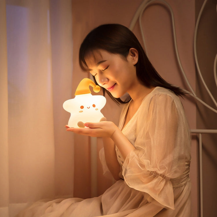 Silicone Star Colorful Bedside Night Light, Spec: