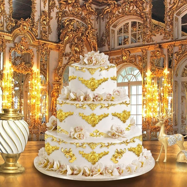 Silikonform für Kuchenrand mit Blumenmotiv, CF394