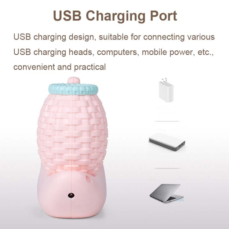 L-0 Cartoon Schnecke Stifthalter USB wiederaufladbare LED Soft Augenschutz Schreibtischlampe