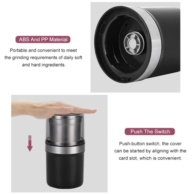 M200B Elektrische Mini-Kaffeemühle, Getreidebohnen-Mahlmaschine, Spezifikation:, EU-Stecker, UK-Stecker, US-Stecker