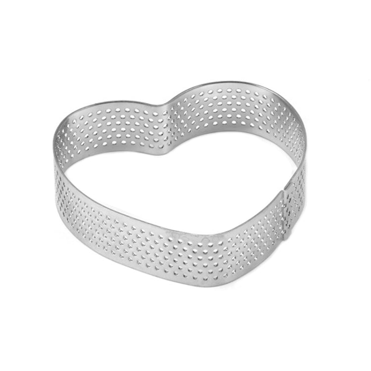 BN1006 Edelstahl Mousse Kreis verdickt perforierte Kuchenform DIY Backwerkzeuge