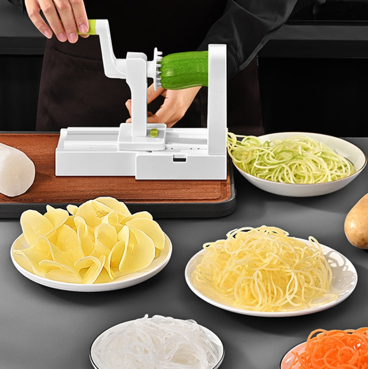 Reibe Gemüse Kartoffel Spiralschneider Whirlwind Obst Gemüse Spiralmaschine, Weiß