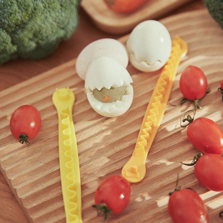 Eierschneider aus Spitze, DIY-Eierform, Küchen-Salatzubereitungswerkzeuge, 2 Stück/Set