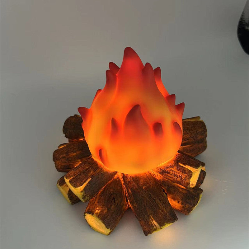 LED-Simulation Holzkohleflammenlampe Ornamente