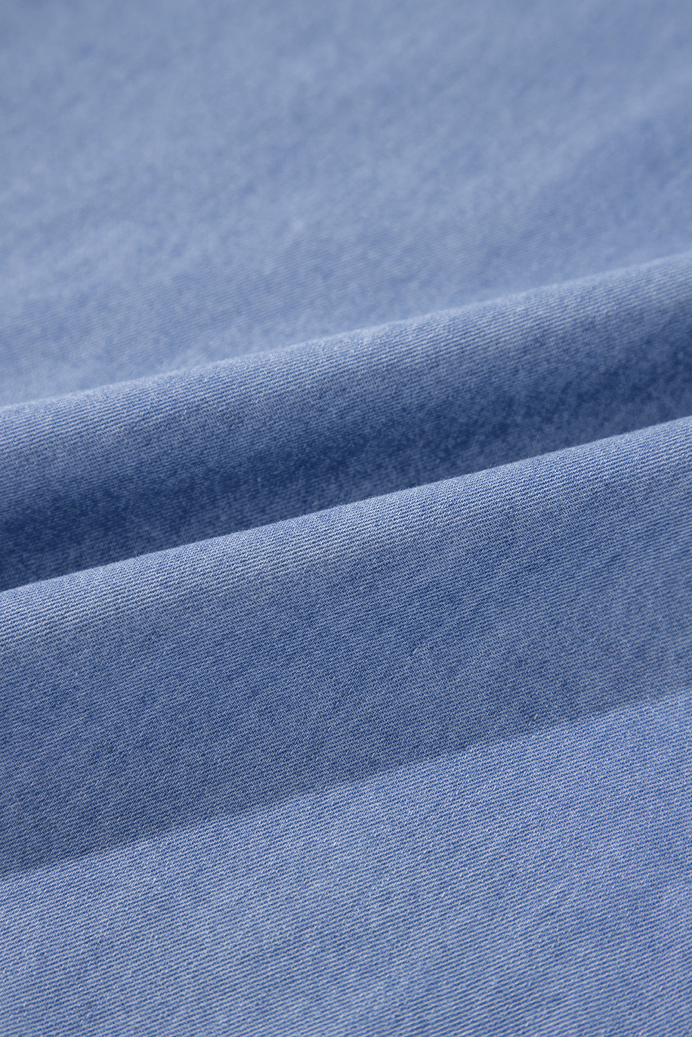 Myosotis Chambray Maxikleid mit tiefem V-Ausschnitt und Armbandärmeln