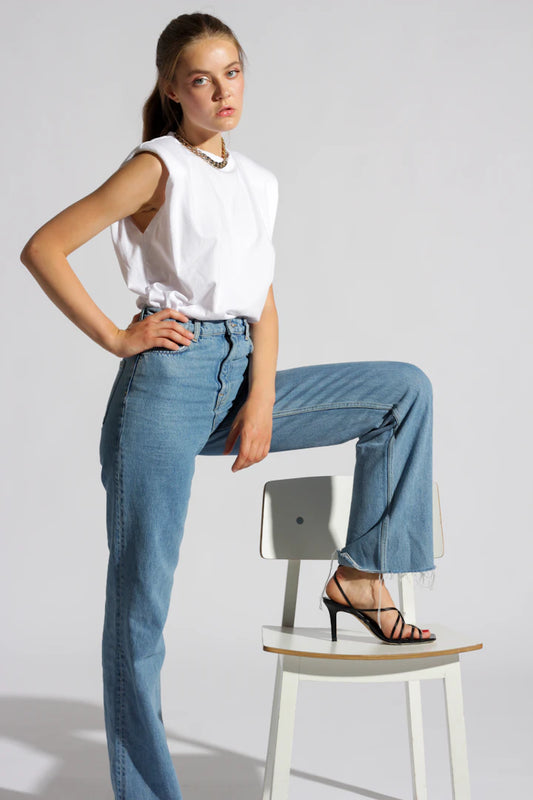 Chic Sky Blue Styles Versatile Jeans and Tops