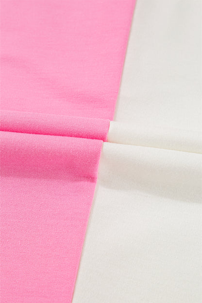 Bonbon Farbblock-Brusttaschen Halbknopf-Sweatshirt in Übergröße