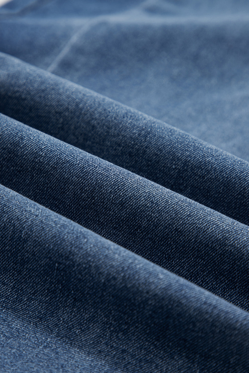 Ashleigh Blue Stitched Raw Hem Wide Leg Loose Jeans