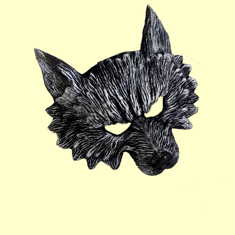 Halloween Performance Bar Maskerade PU Schaum Wolf Kopf Maske