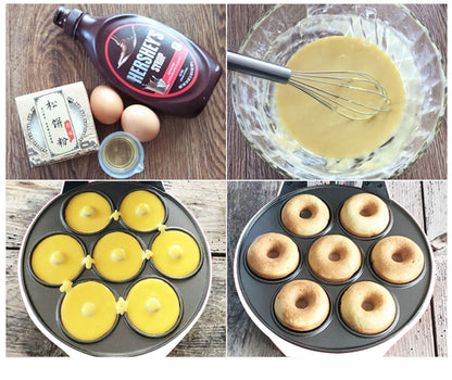 Home Donut Maker Frühstücks-Maker Kuchen-Maker Runder Kuchen-Maker