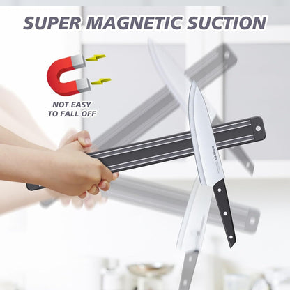 Magnetisches Messerset mit Halter: 6-teiliges Mehrzweckset