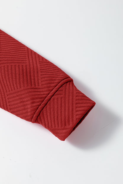 Red Dahlia – Ultra lockeres, strukturiertes, 2-teiliges Slouchy-Outfit