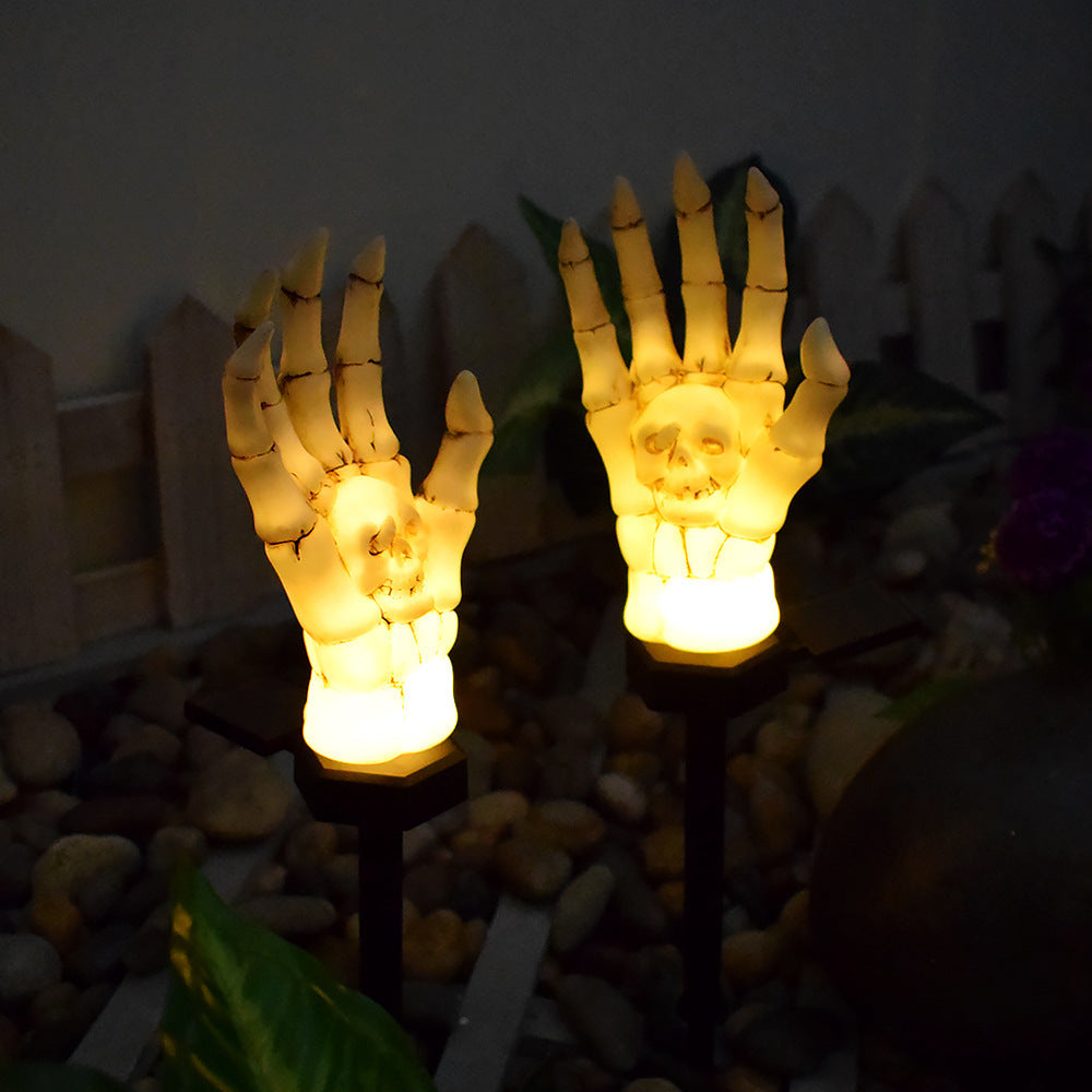 Halloween Wasserdichte Ghost Hand Licht Hof Solar Licht