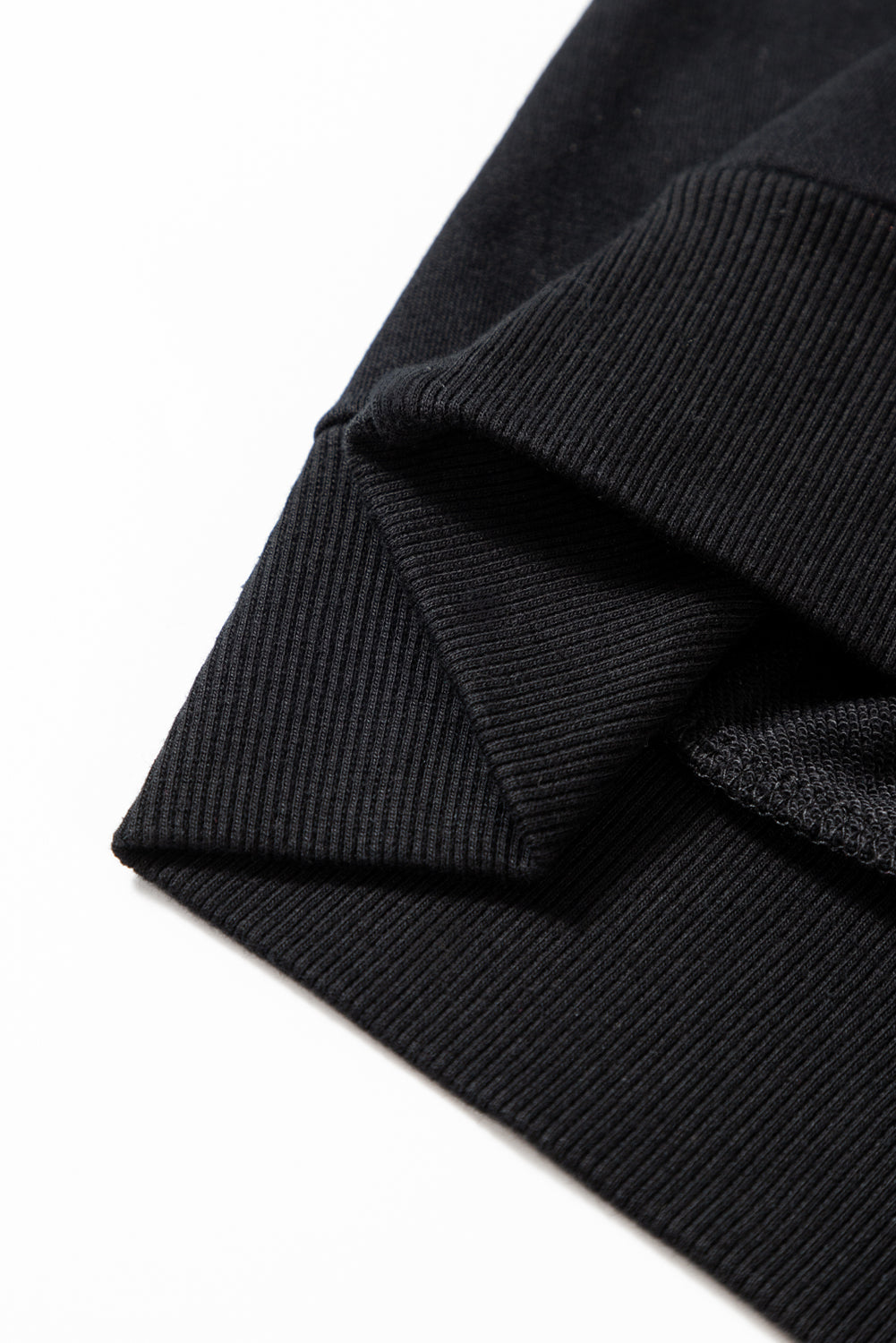 Schwarzes Lametta-Sweatshirt mit Game Day-Grafik und überschnittener Schulter