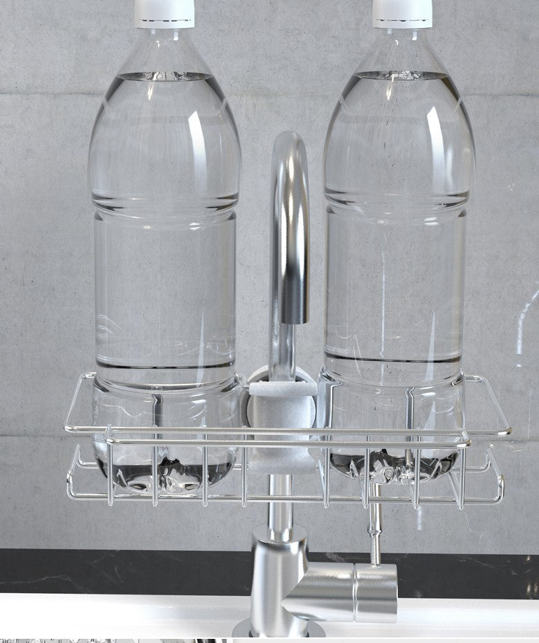 Edelstahl Spüle Lagerung Rack Küche Bad Einstellbare Wasserhahn Seife Dish Drainer Regal Küche Organizer