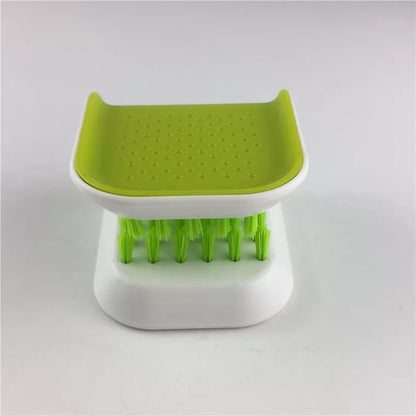 U-förmige Messer- und Besteckreinigerbürste Home Kitchen Reinigungsbürsten Borstenpeeling Küchenwaschen