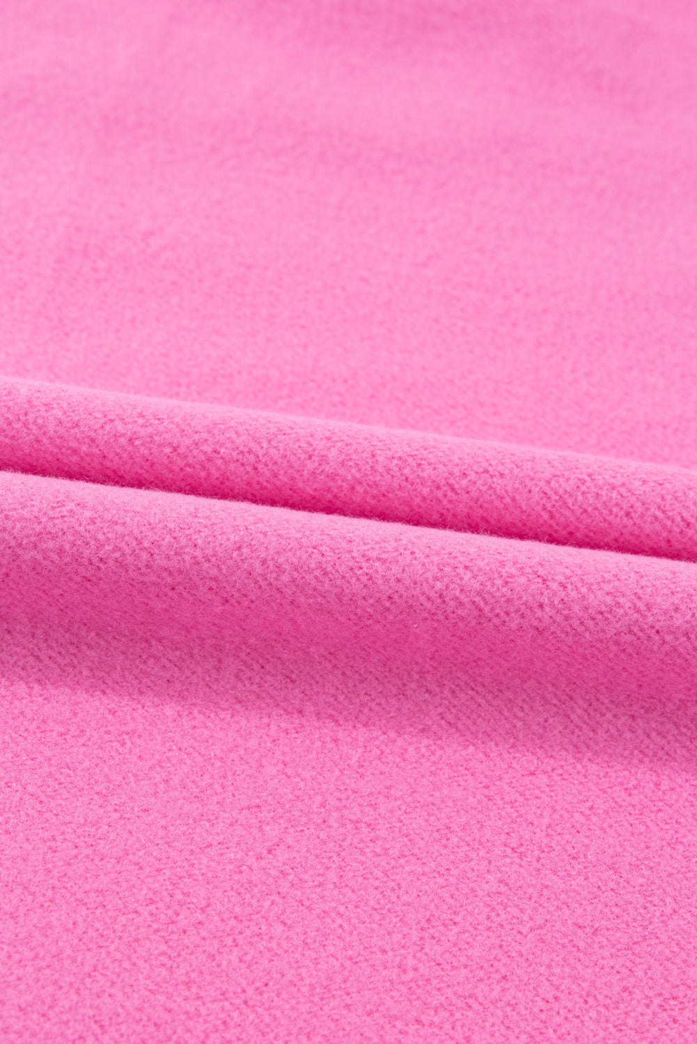 Bonbon – Einfarbiges Sweatshirt mit Fleecefutter und überschnittener Schulterpartie und hohem Bund