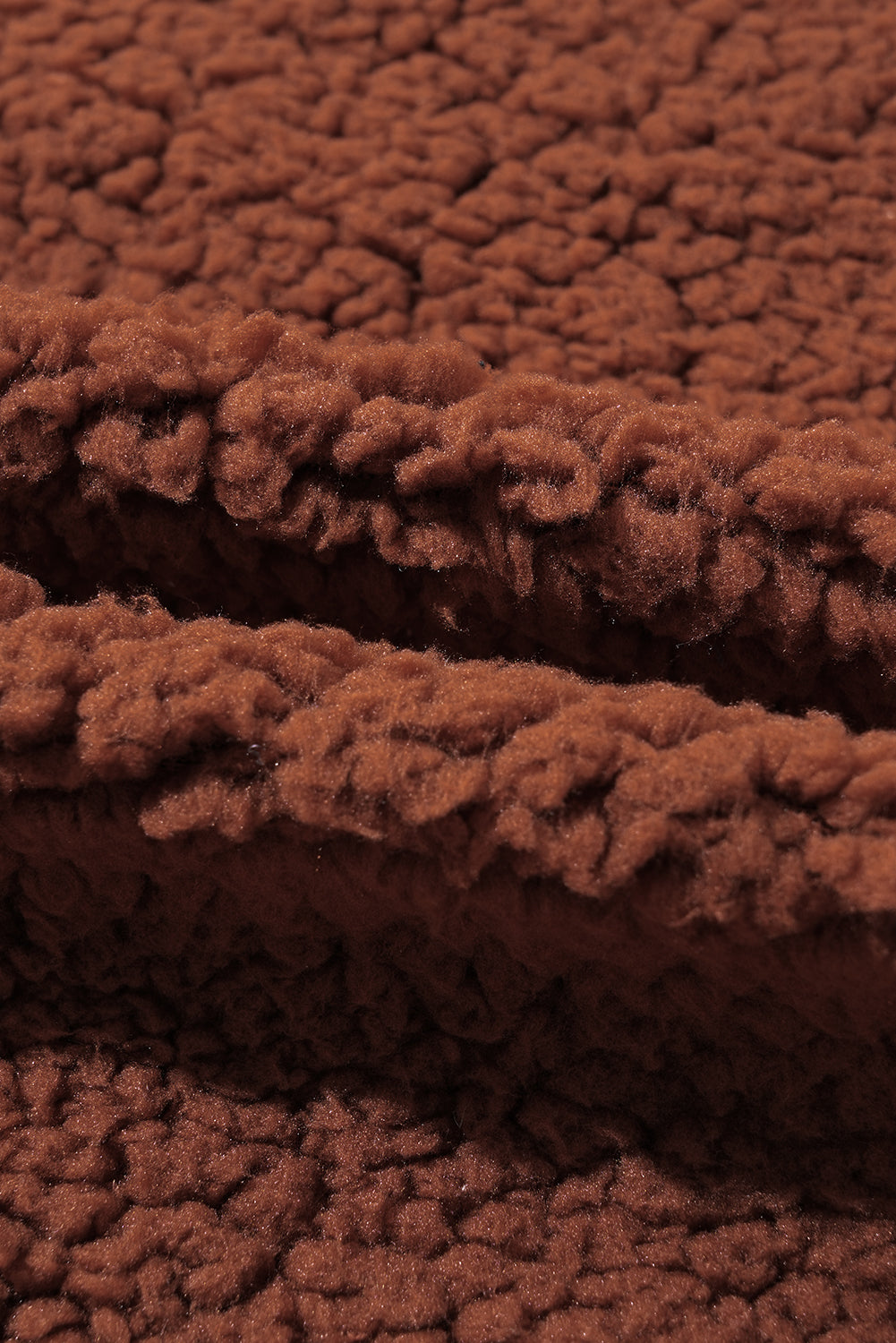 Red Clay Teddybär-Jacke aus Kunst-Lammfell