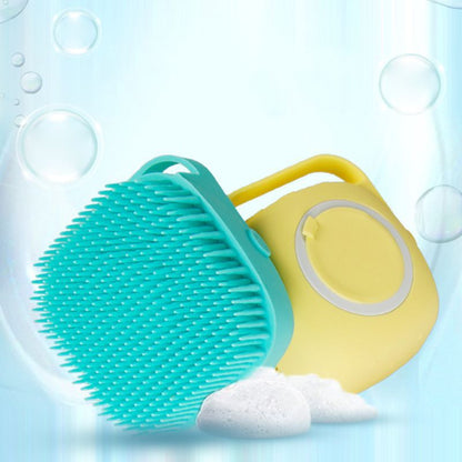 Pet Bath Brush with Shampoo Dispenser