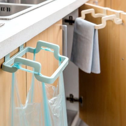 Umweltfreundliche Küche Tür zurück hängen Stil Schrank Stand Müll Müll Taschen Unterstützung Halter