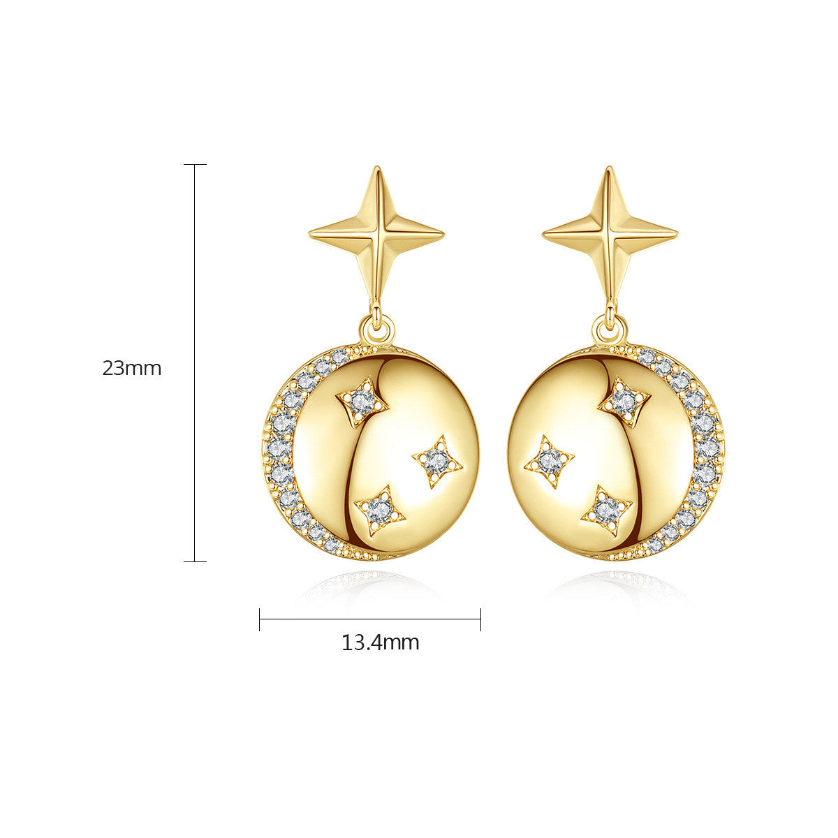 Radiant Elegance Niche Design Zircon Earrings