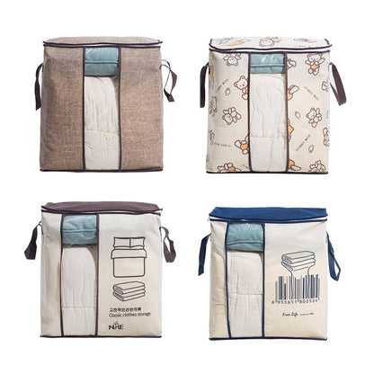 Vlies-Familien-Organizer zum Platzsparen, Bett-Aufbewahrungsbox unter dem Schrank, Kleidertrenner, Quilt-Taschenhalter 