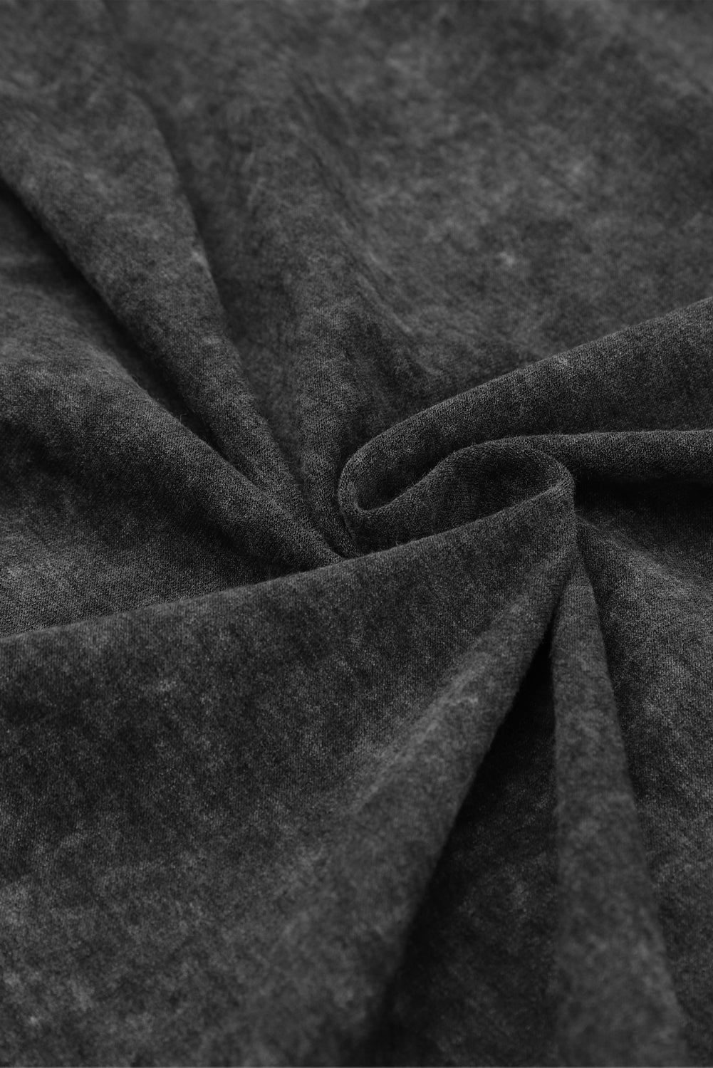 Schwarzer offener Cardigan mit Fransensaum und Taschen